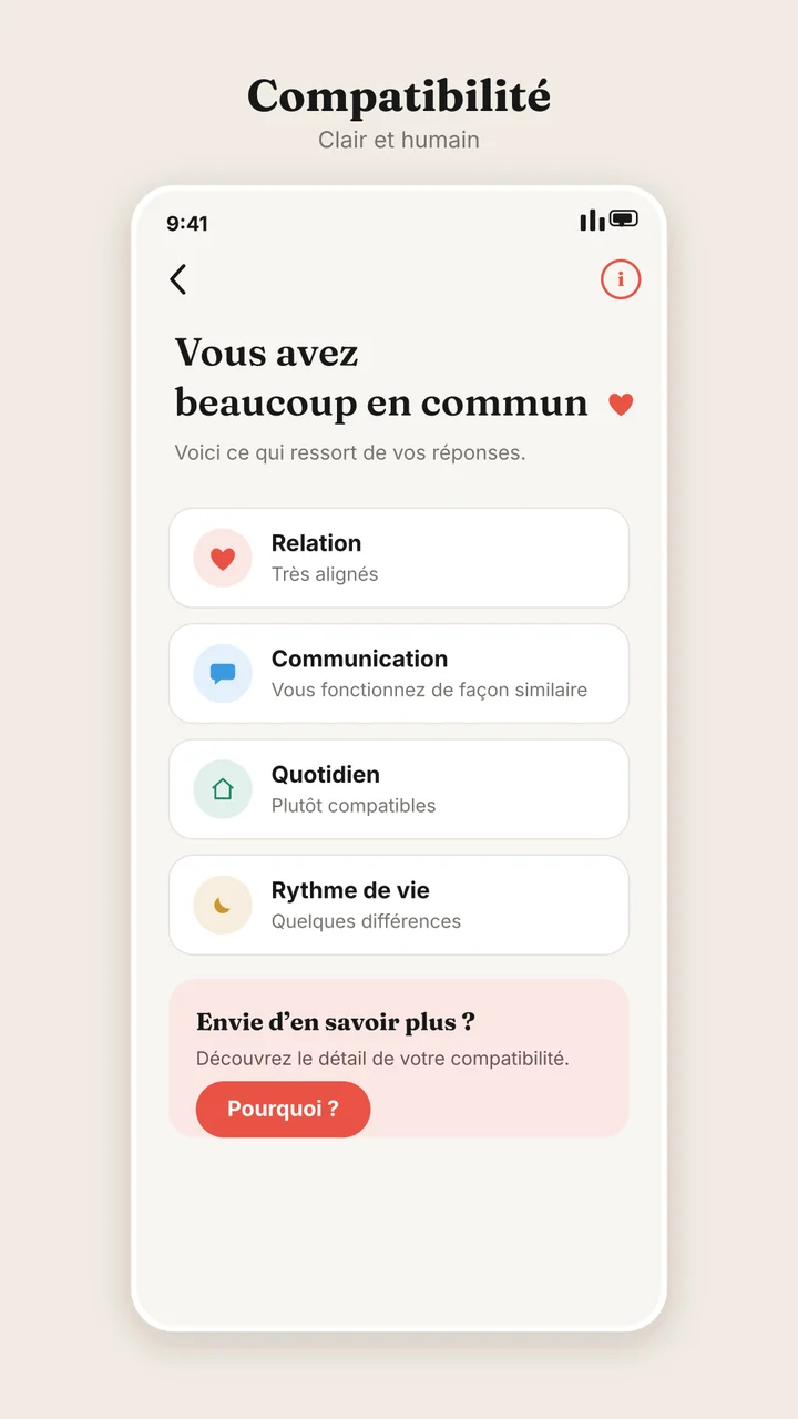 Écran de compatibilité dans VRAI.
